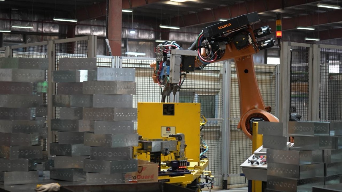 KUKA robotic automation cell